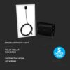 LED Προβολέας με Φ/Β Πανελ 40W Μαύρος V-TAC IP65 20000mAh DC 10V 120° 3100lm Φυσικό Λευκό 4000K – 8577