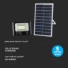 LED Προβολέας με Φ/Β Πανελ 35W Μαύρος V-TAC IP65 15000mAh DC 6.4V 120° 2450lm Φυσικό Λευκό 4000K – 8576