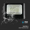 LED Προβολέας με Φ/Β Πανελ 40W Μαύρος V-TAC IP65 20000mAh DC 10V 120° 3100lm Φυσικό Λευκό 4000K – 8577