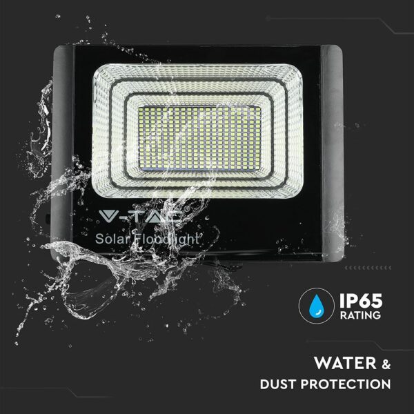 LED Προβολέας με Φ/Β Πανελ 40W Μαύρος V-TAC IP65 20000mAh DC 10V 120° 3100lm Φυσικό Λευκό 4000K – 8577