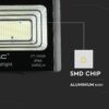 LED Προβολέας με Φ/Β Πανελ 35W Μαύρος V-TAC IP65 15000mAh DC 6.4V 120° 2450lm Φυσικό Λευκό 4000K – 8576