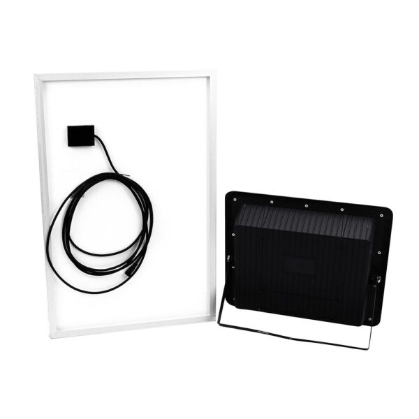 LED Προβολέας με Φ/Β Πανελ 50W Μαύρος V-TAC IP65 25000mAh DC 10V 120° 4200lm Φυσικό Λευκό 4000K – 8578