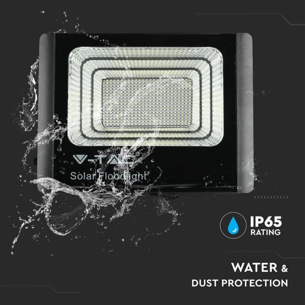 LED Προβολέας με Φ/Β Πανελ 50W Μαύρος V-TAC IP65 25000mAh DC 10V 120° 4200lm Φυσικό Λευκό 4000K – 8578