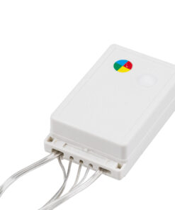 85802 Διακοσμητική Κουρτίνα 3 x 2 Μέτρα με Controller 8 Προγραμμάτων Φωτισμού – Επεκτεινόμενη 240 LED 6W AC 230V με Διάφανο Καλώδιο & EU Πρίζα IP20 Πολύχρωμο RGB Μ3 x Υ2m