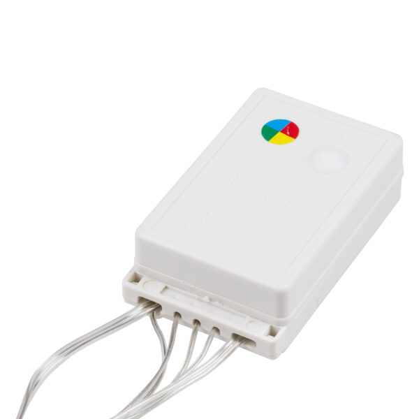 85802 Διακοσμητική Κουρτίνα 3 x 2 Μέτρα με Controller 8 Προγραμμάτων Φωτισμού – Επεκτεινόμενη 240 LED 6W AC 230V με Διάφανο Καλώδιο & EU Πρίζα IP20 Πολύχρωμο RGB Μ3 x Υ2m