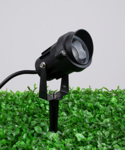 GloboStar® 85814 Προβολάκι Κήπου Καρφωτό – Δαπέδου COB LED 10W 1000lm 35° AC 230V με Ασύρματο Χειριστήριο IR Αδιάβροχο IP66 Πολύχρωμο RGB Dimmable