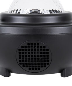 GloboStar® 85817 Μαύρο Επιτραπέζιο Διακοσμητικό Φωτιστικό Ειδικών Εφε NIGHT GALAXY WORLD 3D LED 10W DC 5V 2200mAh Επαναφορτιζόμενο με Bluetooth Speaker – Sound Activated – Καλώδιο Τροφοδοσίας USB και Ασύρματο Χειριστήριο RF 2.4Ghz Πολύχρωμo RGBW Dimmable