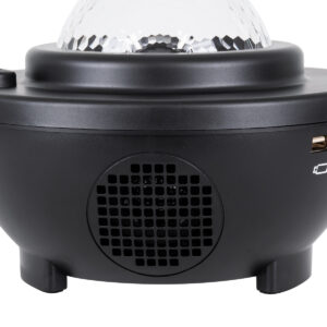 GloboStar® 85817 Μαύρο Επιτραπέζιο Διακοσμητικό Φωτιστικό Ειδικών Εφε NIGHT GALAXY WORLD 3D LED 10W DC 5V 2200mAh Επαναφορτιζόμενο με Bluetooth Speaker – Sound Activated – Καλώδιο Τροφοδοσίας USB και Ασύρματο Χειριστήριο RF 2.4Ghz Πολύχρωμo RGBW Dimmable