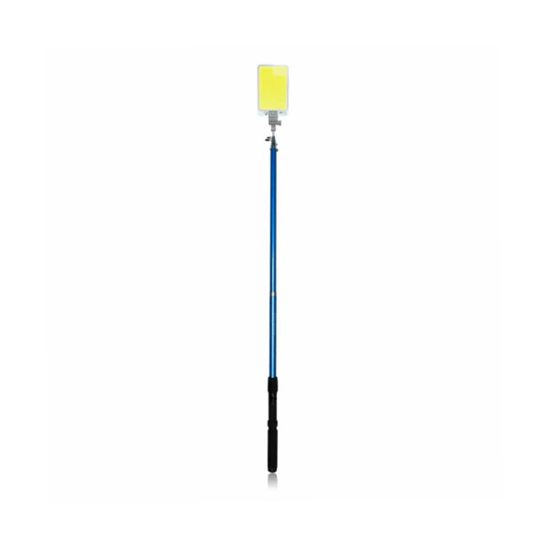 GloboStar® 85821 Τηλεσκοπικό Καλάμι Ψαρέματος 5m με Πάνελ Φωτισμού 800W 48000lm DC 12V Αδιάβροχο IP65 Ψυχρό Λευκό 6000K