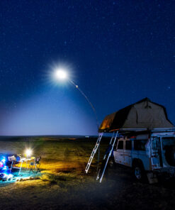 GloboStar® 85821 Τηλεσκοπικό Καλάμι Ψαρέματος 5m με Πάνελ Φωτισμού 800W 48000lm DC 12V Αδιάβροχο IP65 Ψυχρό Λευκό 6000K