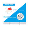 GloboStar® 85822 Φωτιστικό Καμπίνας – Cabinet Light 30CM – LED SMD 2835 10W 1000lm DC 12-85V με Κόλλα Διπλής Όψης 3M – Διακόπτη On/Off – Ψυχρό Λευκό 6000K