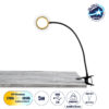 GloboStar® RING 85823 Μοντέρνο Επιτραπέζιο Φωτιστικό Πορτατίφ LED 5W 500lm 180° DC 5V – με Καλώδιο Τροφοδοσίας USB 2.0 – Ενσωματωμένο Χειριστήριο Εναλλαγής Χρωμάτων – CCT Θερμό Λευκό 2700K – Φυσικό Λευκό 4500K – Ψυχρό Λευκό 6000K Dimmable – Φ6 x Μ35 x Υ2c