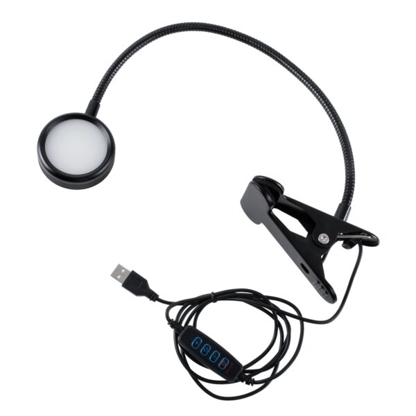 GloboStar® RING 85823 Μοντέρνο Επιτραπέζιο Φωτιστικό Πορτατίφ LED 5W 500lm 180° DC 5V – με Καλώδιο Τροφοδοσίας USB 2.0 – Ενσωματωμένο Χειριστήριο Εναλλαγής Χρωμάτων – CCT Θερμό Λευκό 2700K – Φυσικό Λευκό 4500K – Ψυχρό Λευκό 6000K Dimmable – Φ6 x Μ35 x Υ2c