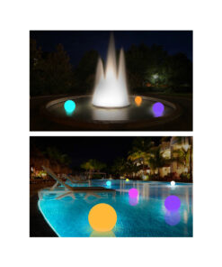 GloboStar® 85824 Ακρυλικό Φωτιστικό Μπάλα Εξωτερικού Χώρου – Πισίνας LED Globe 5W Φ24 Επαναφορτιζόμενο Μπαταρίας με Καλώδιο USB – Φορτιστή και Ασύρματο Χειριστήριο IR Αδιάβροχο IP65 Πολύχρωμο RGBW