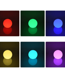 GloboStar® 85824 Ακρυλικό Φωτιστικό Μπάλα Εξωτερικού Χώρου – Πισίνας LED Globe 5W Φ24 Επαναφορτιζόμενο Μπαταρίας με Καλώδιο USB – Φορτιστή και Ασύρματο Χειριστήριο IR Αδιάβροχο IP65 Πολύχρωμο RGBW