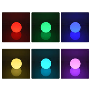 GloboStar® 85824 Ακρυλικό Φωτιστικό Μπάλα Εξωτερικού Χώρου – Πισίνας LED Globe 5W Φ24 Επαναφορτιζόμενο Μπαταρίας με Καλώδιο USB – Φορτιστή και Ασύρματο Χειριστήριο IR Αδιάβροχο IP65 Πολύχρωμο RGBW