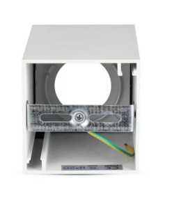 Επιφανειακό φωτιστικό Spot GU10 τετράγωνο με λευκό σώμα και λευκό ανακλαστήρα V-TAC – 8583