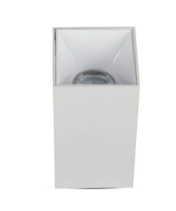 Επιφανειακό φωτιστικό Spot GU10 τετράγωνο με λευκό σώμα και λευκό ανακλαστήρα V-TAC – 8583