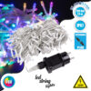 GloboStar® 85838 Διακοσμητική Γιρλάντα 23 Μέτρα με Controller 8 Προγραμμάτων Εναλλαγών Φωτισμού – Επεκτεινόμενη 200 LED 12W AC 230V με Διάφανο Καλώδιο & Πρίζα Schuko Αδιάβροχη IP67 RGB Μ23m
