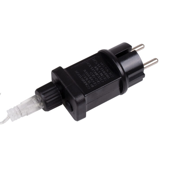 85839 Διακοσμητική Γιρλάντα 33 Μέτρα με Controller 8 Προγραμμάτων Εναλλαγών Φωτισμού – Επεκτεινόμενη 300 LED 3.6W AC 230V με Διάφανο Καλώδιο & Πρίζα Schuko Αδιάβροχη IP44 Θερμό Λευκό 3000K Μ33m