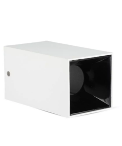 Επιφανειακό φωτιστικό Spot GU10 τετράγωνο με λευκό σώμα και μαύρο ανακλαστήρα V-TAC – 8584