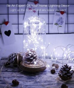 85843 Διακοσμητική Γιρλάντα 20 Μέτρα με Controller 8 Προγραμμάτων Εναλλαγών Φωτισμού – 200 LED 1.3W AC 230V με Χάλκινο Καλώδιο & Πρίζα Schuko Αδιάβροχη IP44 Ψυχρό Λευκό 6000K Μ20m