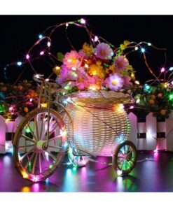 85844 Διακοσμητική Γιρλάντα 20 Μέτρα με Controller 8 Προγραμμάτων Εναλλαγών Φωτισμού – 200 LED 1.3W AC 230V με Χάλκινο Καλώδιο & Πρίζα Schuko Αδιάβροχη IP44 RGB Μ20m