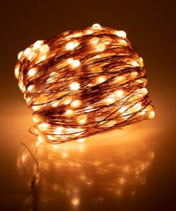 85845 Διακοσμητική Γιρλάντα 32 Μέτρα με Controller 8 Προγραμμάτων Εναλλαγών Φωτισμού – 300 LED 3.6W AC 230V με Χάλκινο Καλώδιο & Πρίζα Schuko Αδιάβροχη IP44 Θερμό Λευκό 3000K Μ32m