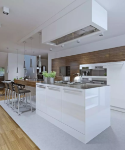 Επιφανειακό φωτιστικό Spot GU10 τετράγωνο με λευκό σώμα και χρώμιο ανακλαστήρα V-TAC – 8585