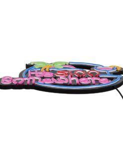 GloboStar® 85853 Φωτιστικό Ταμπέλα Φωτεινή Επιγραφή NEON LED Σήμανσης ITS 5:00 SOMEWHERE 30W AC 230V με Διακόπτη On/Off Ροζ – Γαλάζιο – Κίτρινο – Πράσινο – Κόκκινο