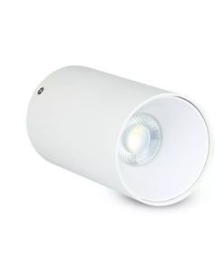 Επιφανειακό φωτιστικό Spot GU10 με κυλινδρικό λευκό σώμα και λευκό ανακλαστήρα V-TAC – 8588