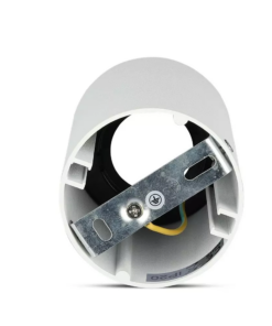 Επιφανειακό φωτιστικό Spot GU10 με κυλινδρικό λευκό σώμα και μαύρο ανακλαστήρα V-TAC – 8589