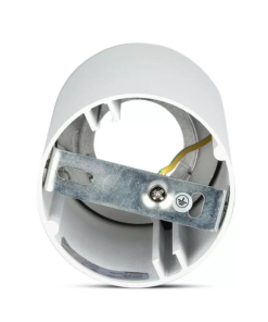 Επιφανειακό φωτιστικό Spot GU10 με κυλινδρικό λευκό σώμα και χρυσό ανακλαστήρα V-TAC – 8591