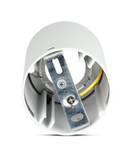 Επιφανειακό φωτιστικό Spot GU10 με κυλινδρικό λευκό σώμα και ροζ χαλκό ανακλαστήρα V-TAC – 8592