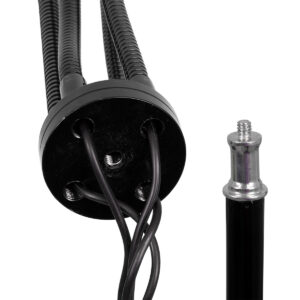 GloboStar® 85956 Grow Light Full Spectrum LED Φωτιστικό Ανάπτυξης Φυτών Γλάστρας με 4 Κινούμενες Κεφαλές & Τρίποδο 150cm SMD 2835 20W 180° AC230V IP20 με Dimmer & Timer Εσωτερικού Χώρου για Κάλυψη Επιφάνειας 1m x 1m Πλήρους Φάσματος Φωτισμού