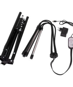 GloboStar® 85956 Grow Light Full Spectrum LED Φωτιστικό Ανάπτυξης Φυτών Γλάστρας με 4 Κινούμενες Κεφαλές & Τρίποδο 150cm SMD 2835 20W 180° AC230V IP20 με Dimmer & Timer Εσωτερικού Χώρου για Κάλυψη Επιφάνειας 1m x 1m Πλήρους Φάσματος Φωτισμού