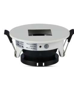 Χωνευτό φωτιστικό Spot GU10 Στρογγυλό Λευκό με μαύρη τετράγωνη κοπή V-TAC – 8597