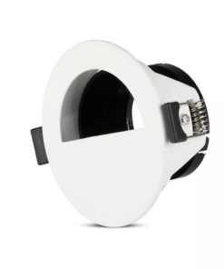Χωνευτό φωτιστικό Spot GU10 Στρογγυλό λευκό, με ημικύκλια άσπρη κοπή V-TAC – 8599