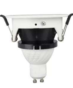 Χωνευτό φωτιστικό Spot GU10 Στρογγυλό λευκό, με ημικύκλια άσπρη κοπή V-TAC – 8599