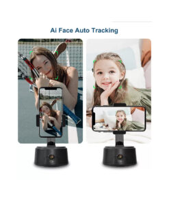 GloboStar® 86005 Following Face Auto Tracking Live Steaming Mobile Stand – Βάση Κινητού με Ανιχνευτή Κίνησης & Βάση για Τρίποδο – Μαύρο