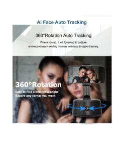 GloboStar® 86005 Following Face Auto Tracking Live Steaming Mobile Stand – Βάση Κινητού με Ανιχνευτή Κίνησης & Βάση για Τρίποδο – Μαύρο