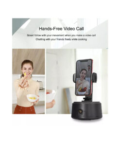 GloboStar® 86005 Following Face Auto Tracking Live Steaming Mobile Stand – Βάση Κινητού με Ανιχνευτή Κίνησης & Βάση για Τρίποδο – Μαύρο