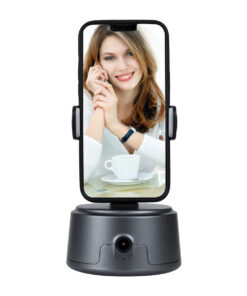 GloboStar® 86005 Following Face Auto Tracking Live Steaming Mobile Stand – Βάση Κινητού με Ανιχνευτή Κίνησης & Βάση για Τρίποδο – Μαύρο