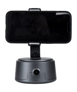 GloboStar® 86005 Following Face Auto Tracking Live Steaming Mobile Stand – Βάση Κινητού με Ανιχνευτή Κίνησης & Βάση για Τρίποδο – Μαύρο
