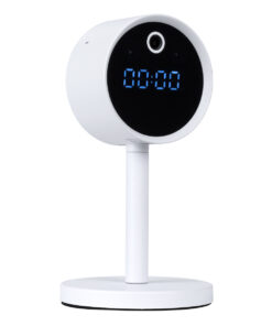 GloboStar® 86006 Rechargeable Table Camera WiFi HD 1080P 160° 1500mAh Two Way Audio Motion Detection & Digital Clock – Επαναφορτιζόμενη Επιτραπέζια Κάμερα WiFi HD 1080P 160° 1500mAh Διπλή Κατέυθυνση Ομιλίας Ανιχνευτή Κίνησης & Ψηφιακό Ρολόι – Λευκό