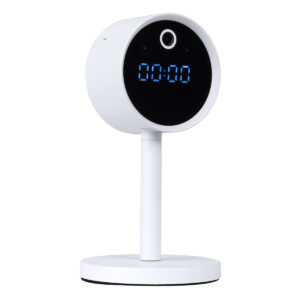 GloboStar® 86006 Rechargeable Table Camera WiFi HD 1080P 160° 1500mAh Two Way Audio Motion Detection & Digital Clock – Επαναφορτιζόμενη Επιτραπέζια Κάμερα WiFi HD 1080P 160° 1500mAh Διπλή Κατέυθυνση Ομιλίας Ανιχνευτή Κίνησης & Ψηφιακό Ρολόι – Λευκό