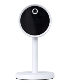 GloboStar® 86006 Rechargeable Table Camera WiFi HD 1080P 160° 1500mAh Two Way Audio Motion Detection & Digital Clock – Επαναφορτιζόμενη Επιτραπέζια Κάμερα WiFi HD 1080P 160° 1500mAh Διπλή Κατέυθυνση Ομιλίας Ανιχνευτή Κίνησης & Ψηφιακό Ρολόι – Λευκό