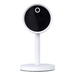 GloboStar® 86006 Rechargeable Table Camera WiFi HD 1080P 160° 1500mAh Two Way Audio Motion Detection & Digital Clock – Επαναφορτιζόμενη Επιτραπέζια Κάμερα WiFi HD 1080P 160° 1500mAh Διπλή Κατέυθυνση Ομιλίας Ανιχνευτή Κίνησης & Ψηφιακό Ρολόι – Λευκό