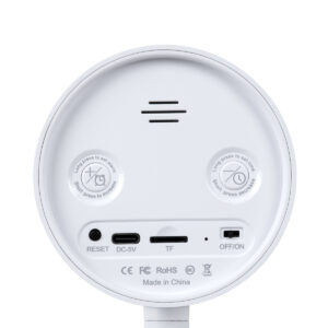 GloboStar® 86006 Rechargeable Table Camera WiFi HD 1080P 160° 1500mAh Two Way Audio Motion Detection & Digital Clock – Επαναφορτιζόμενη Επιτραπέζια Κάμερα WiFi HD 1080P 160° 1500mAh Διπλή Κατέυθυνση Ομιλίας Ανιχνευτή Κίνησης & Ψηφιακό Ρολόι – Λευκό