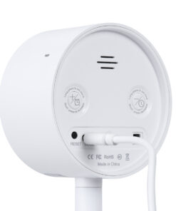 GloboStar® 86006 Rechargeable Table Camera WiFi HD 1080P 160° 1500mAh Two Way Audio Motion Detection & Digital Clock – Επαναφορτιζόμενη Επιτραπέζια Κάμερα WiFi HD 1080P 160° 1500mAh Διπλή Κατέυθυνση Ομιλίας Ανιχνευτή Κίνησης & Ψηφιακό Ρολόι – Λευκό